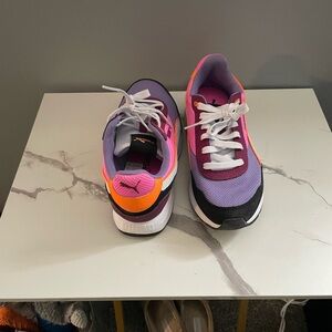 Puma Purple and Pink Athletic Shoes